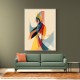 Abstract style calligraphy Woman-Shape Wall Art