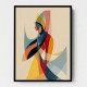 Abstract style calligraphy Woman-Shape Wall Art