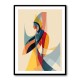 Abstract style calligraphy Woman-Shape Wall Art