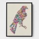 Abstract style Falcon Arabic Calligraphy Wall Art 1 
