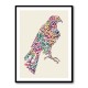 Abstract style Falcon Arabic Calligraphy Wall Art 1 