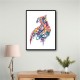 Abstract style Falcon Arabic calligraphy wall art 2