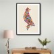 Abstract style Falcon Arabic calligraphy wall art 3