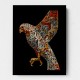 Abstract style Falcon Arabic calligraphy wall art