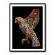 Abstract style Falcon Arabic calligraphy wall art