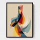 Bold Abstract style Arabic calligraphy wall art 