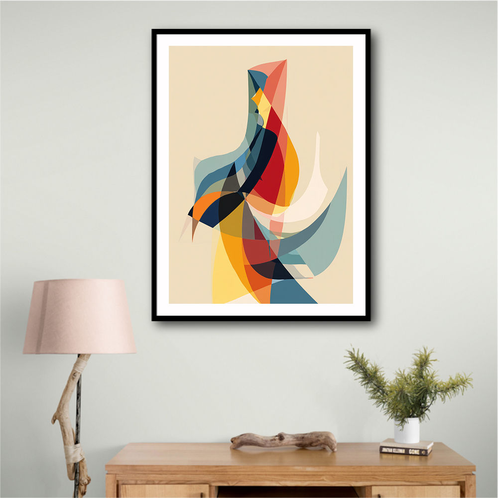 Bold Abstract style Arabic calligraphy wall art 