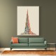 Burj Khalifa in Arabic calligraphy art