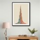 Burj Khalifa in Arabic calligraphy art