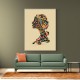 Calligraphy head 2 Wall Art