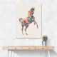 Colourful Calligraphy Horse 1 Wall Art