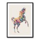Colourful Calligraphy Horse 1 Wall Art