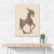 Colourful calligraphy Horse 2 Wall Art