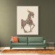 Colourful calligraphy Horse 2 Wall Art