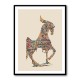 Colourful calligraphy Horse 2 Wall Art