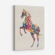 Colourful calligraphy Horse Wall Art