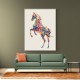 Colourful calligraphy Horse Wall Art
