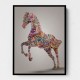 Colourful calligraphy Horse 3 Wall Art