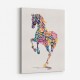 Colourful calligraphy Horse 4 Wall Art