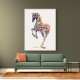 Colourful calligraphy Horse 4 Wall Art