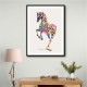 Colourful calligraphy Horse 4 Wall Art