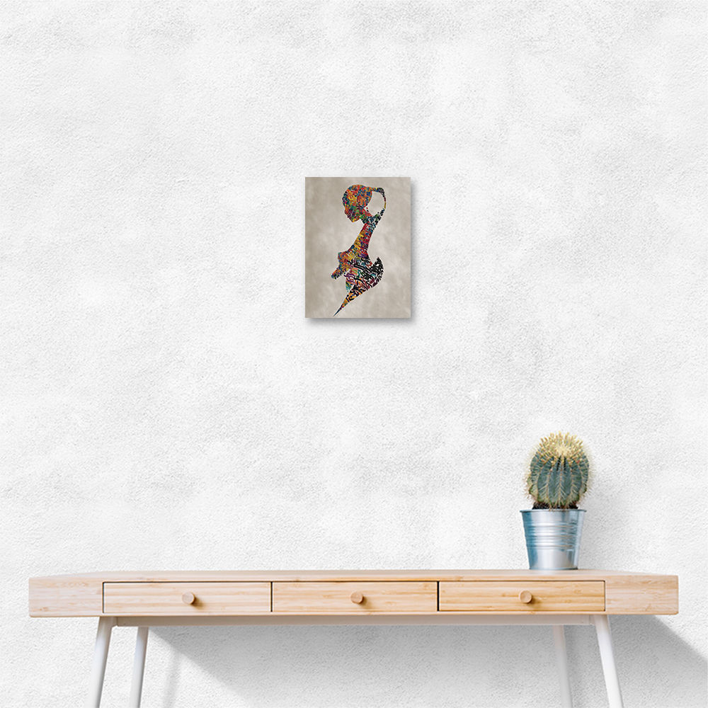 Lady Calligraphy 1 Wall Art