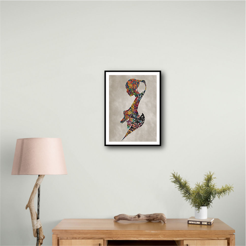 Lady Calligraphy 1 Wall Art