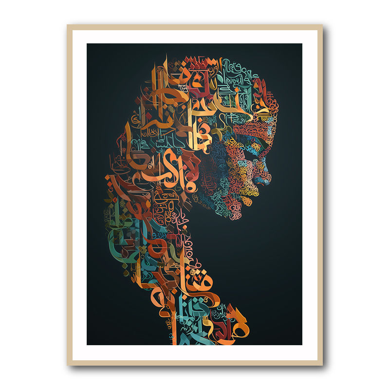 Lady Calligraphy 3 Wall Art
