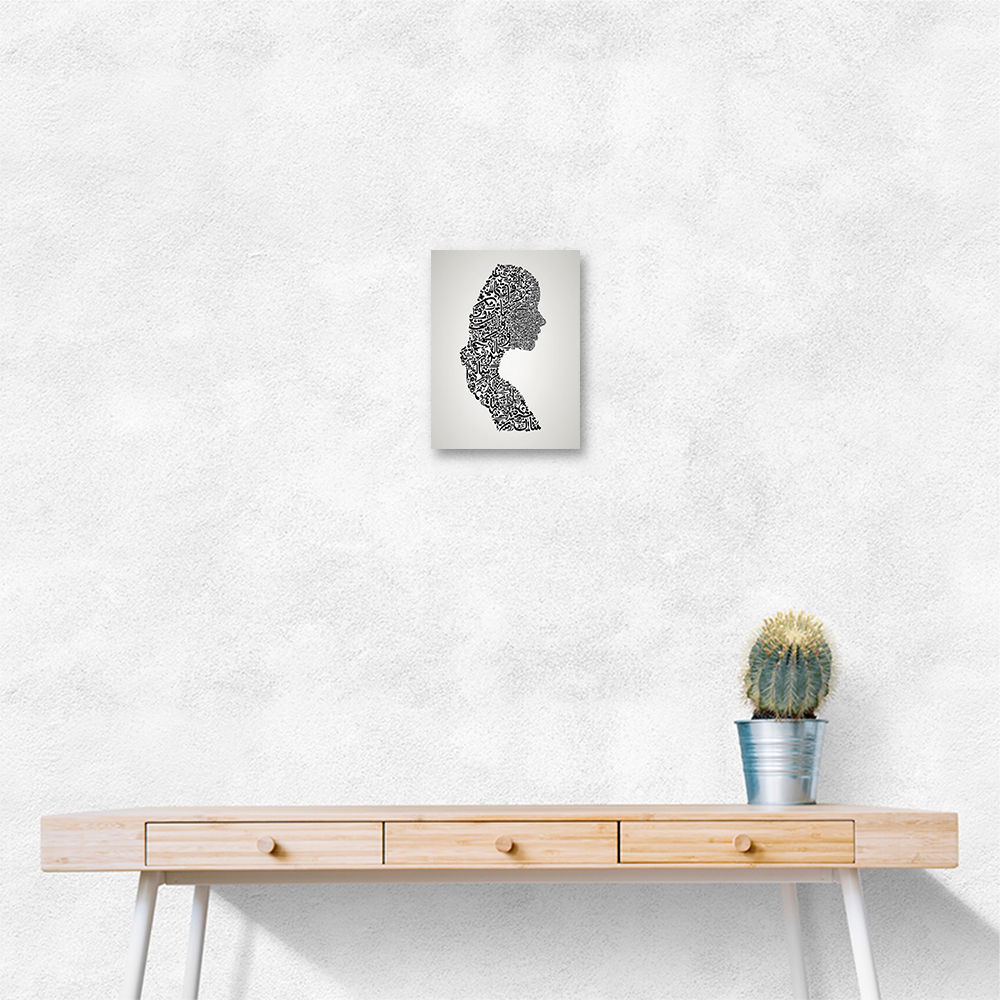 Lady Calligraphy 7 Wall Art