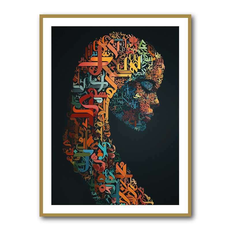 Lady Calligraphy 9 Wall Art