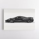 La Ferrari Black Sketch Wall Art