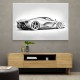 La Ferrari Silver Sketch Wall Art