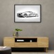 La Ferrari Silver Sketch Wall Art