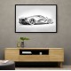La Ferrari Silver Sketch Wall Art