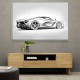 La Ferrari Silver Sketch Wall Art