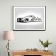 La Ferrari Silver Sketch Wall Art
