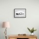 La Ferrari Silver Sketch Wall Art