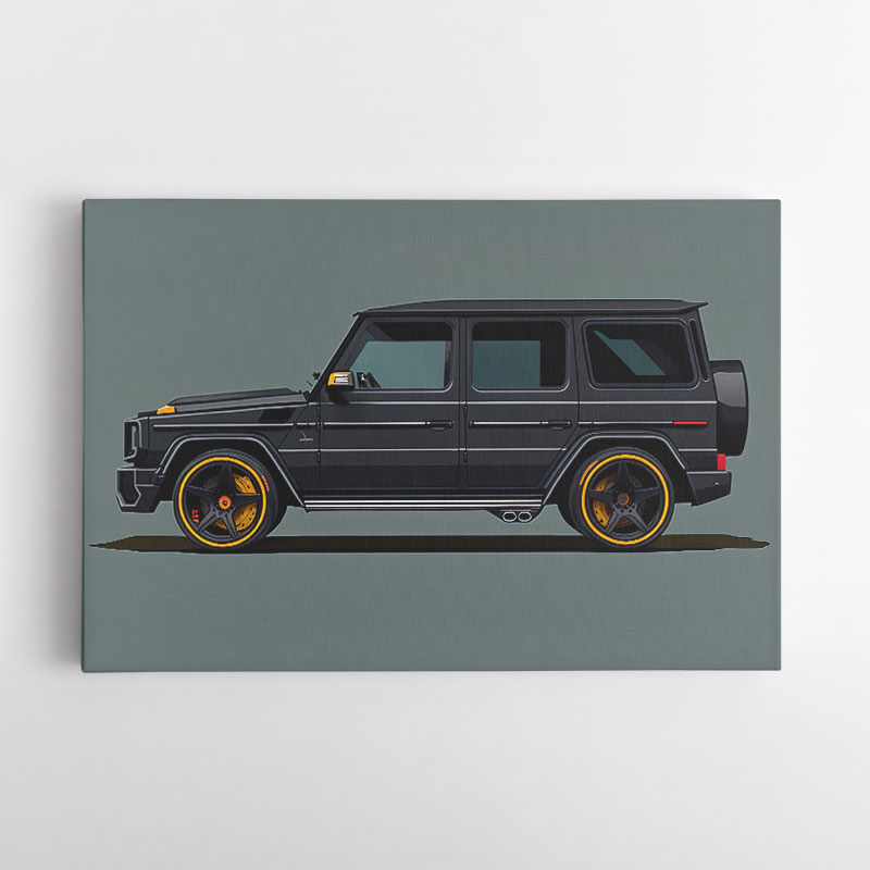 Mercedes G Wagon Black Sketch