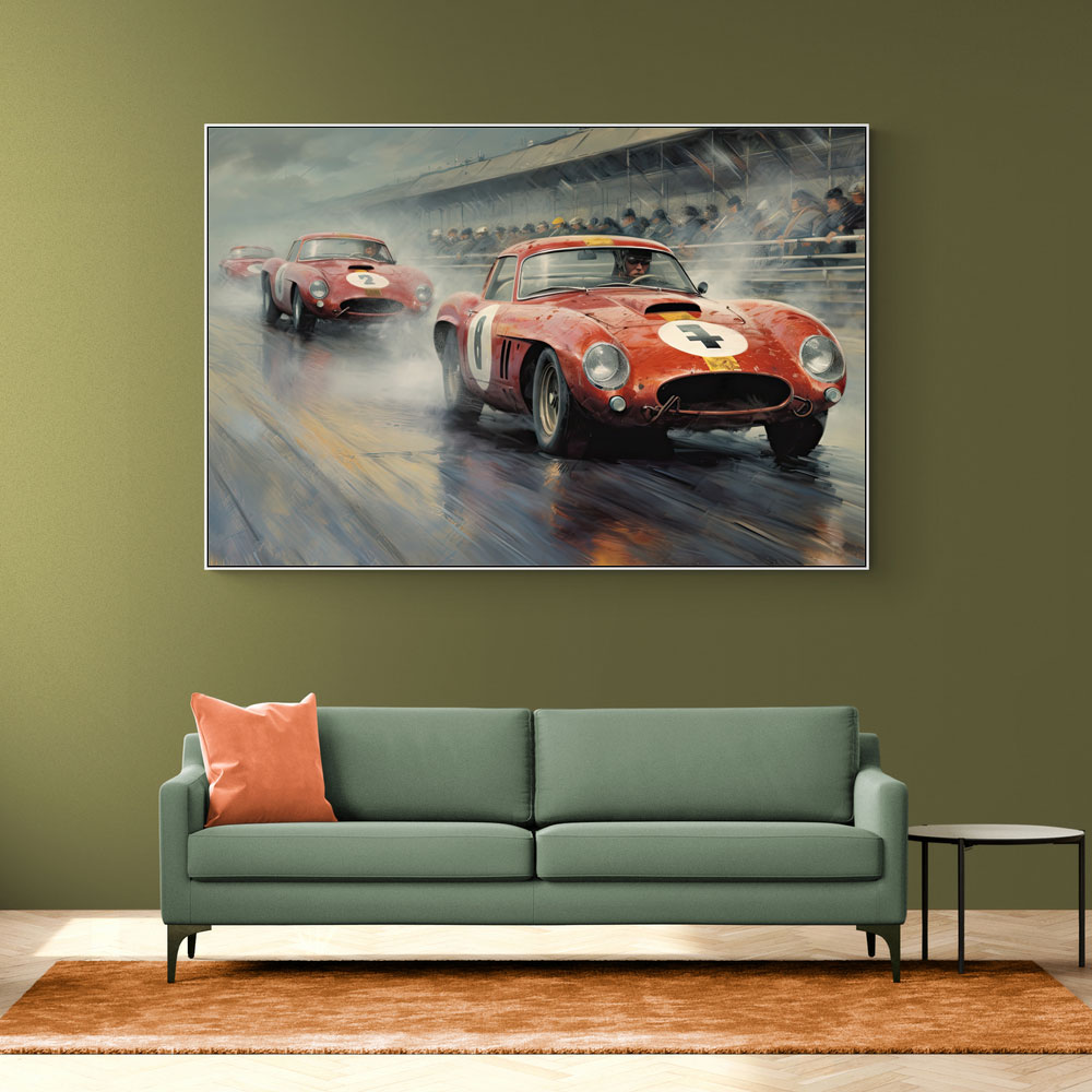 Vintage Le Mans Racing Cars Wall Art
