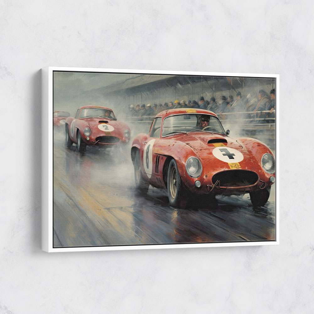 Vintage Le Mans Racing Cars Wall Art