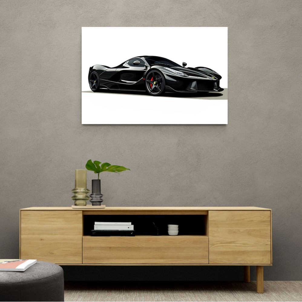 La Ferrari Concept in Black Wall Art