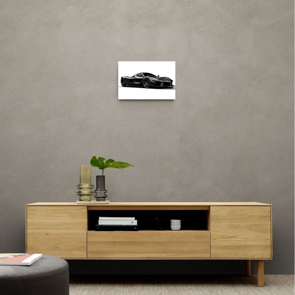 La Ferrari Concept in Black Wall Art