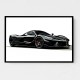 La Ferrari Concept in Black Wall Art
