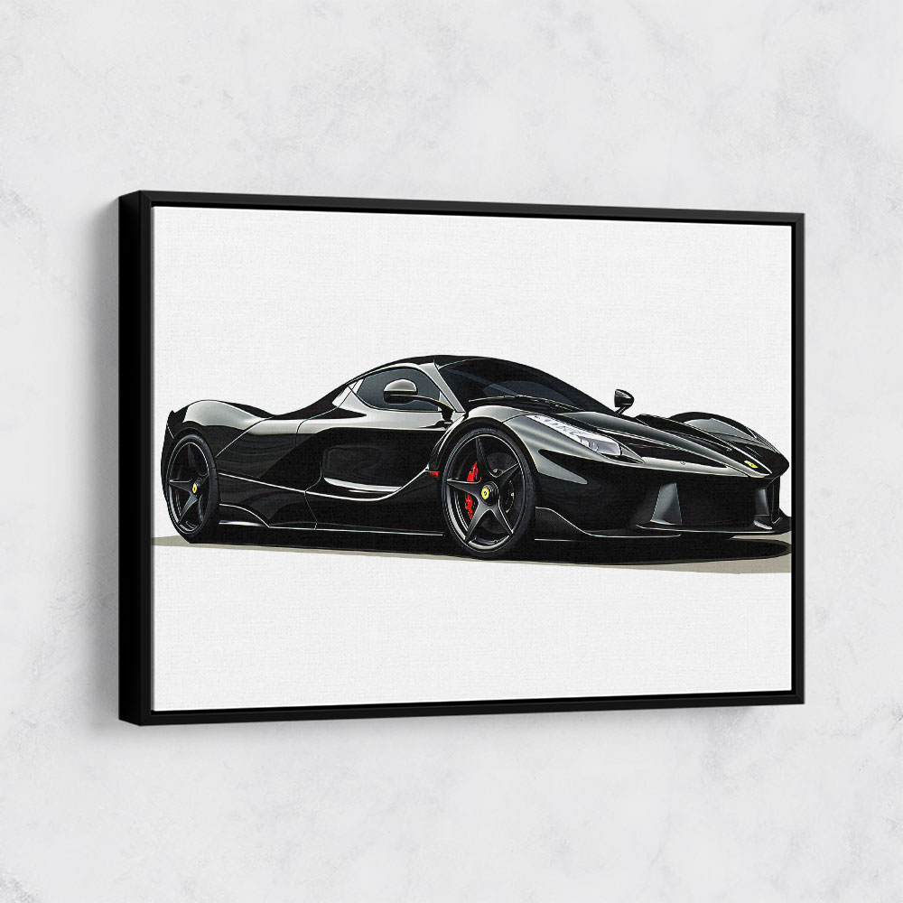 La Ferrari Concept in Black Wall Art
