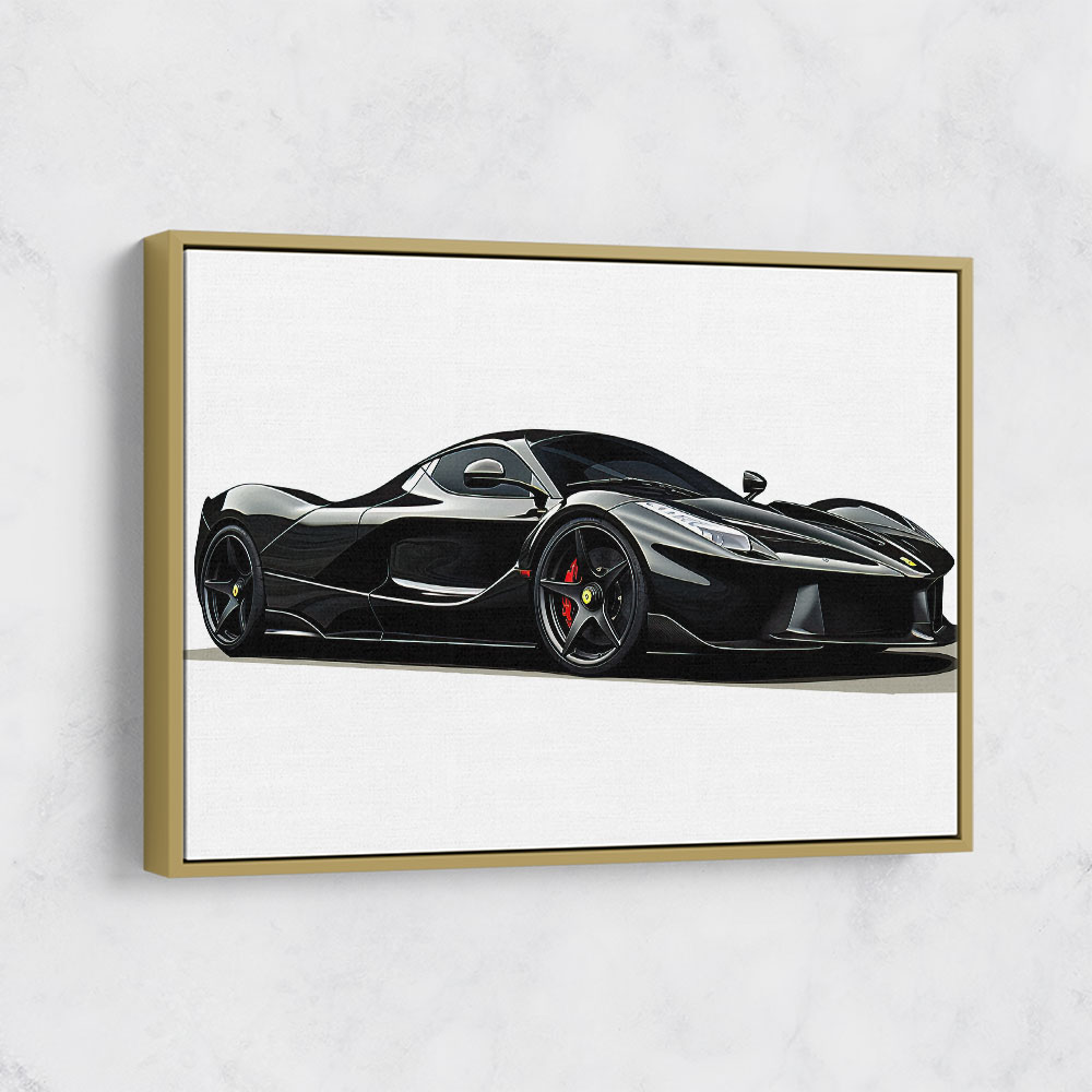 La Ferrari Concept in Black Wall Art