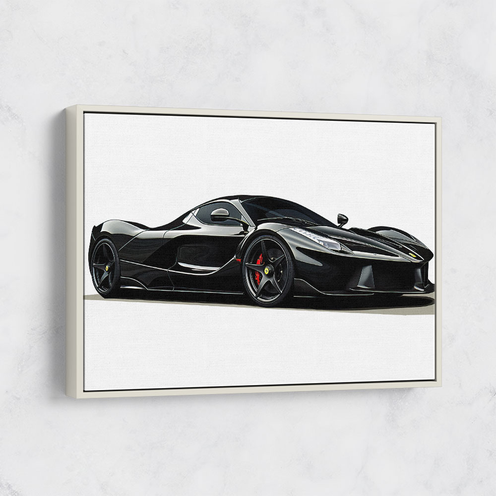 La Ferrari Concept in Black Wall Art