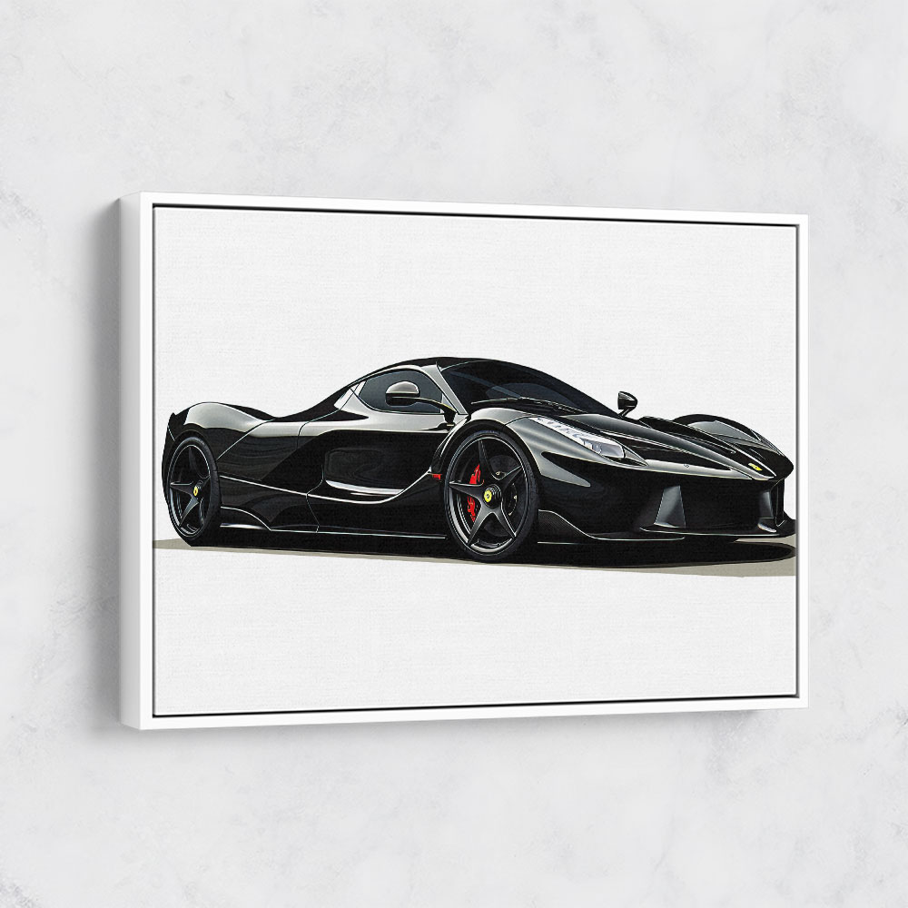 La Ferrari Concept in Black Wall Art