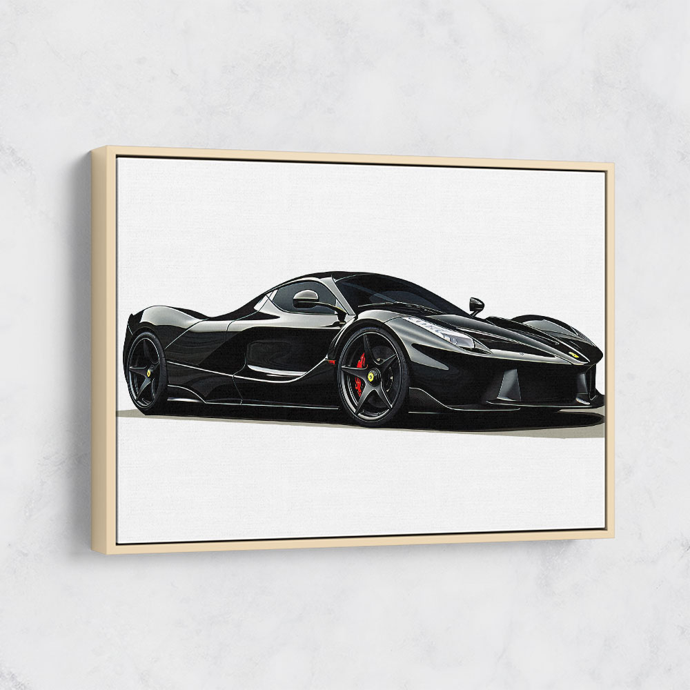 La Ferrari Concept in Black Wall Art