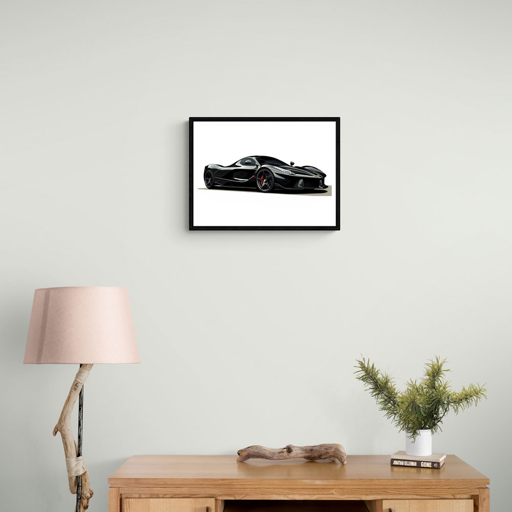 La Ferrari Concept in Black Wall Art