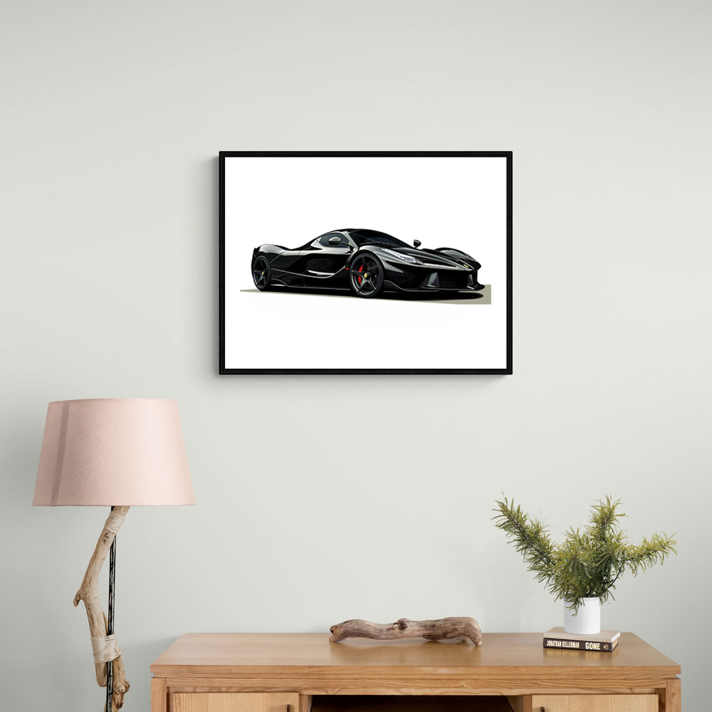 La Ferrari Concept in Black Wall Art